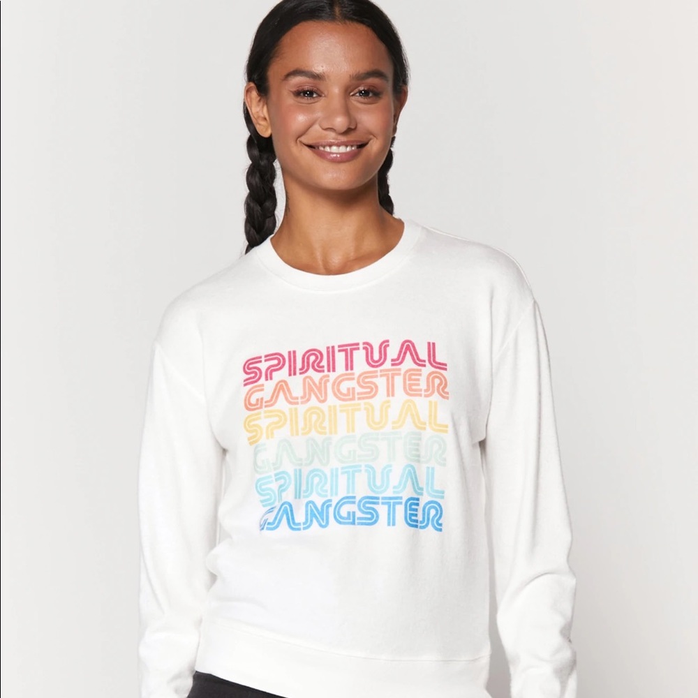 NWT Spiritual Gangster Savasana Sweatshirt L